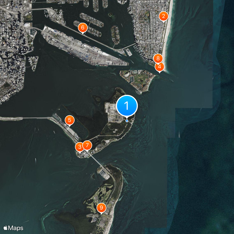 Virginia Key Map
