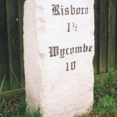 Milestone, Thame Road; Longwick village, by Plumtree; E of Post Office