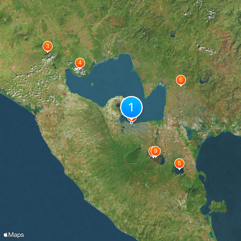 Managua Department Map