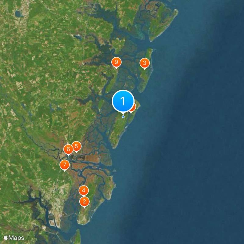 Sapelo Island Map