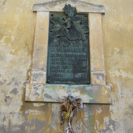 Pamětní deska Kašpara Kaplíře rytíře ze Sulevic ve Voticích