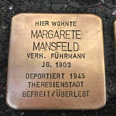 Stolperstein en memoria de Margarete Mansfeld