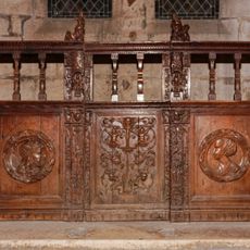Fence of the St Cyricus and Julitta chapel at Semur-en-Auxois