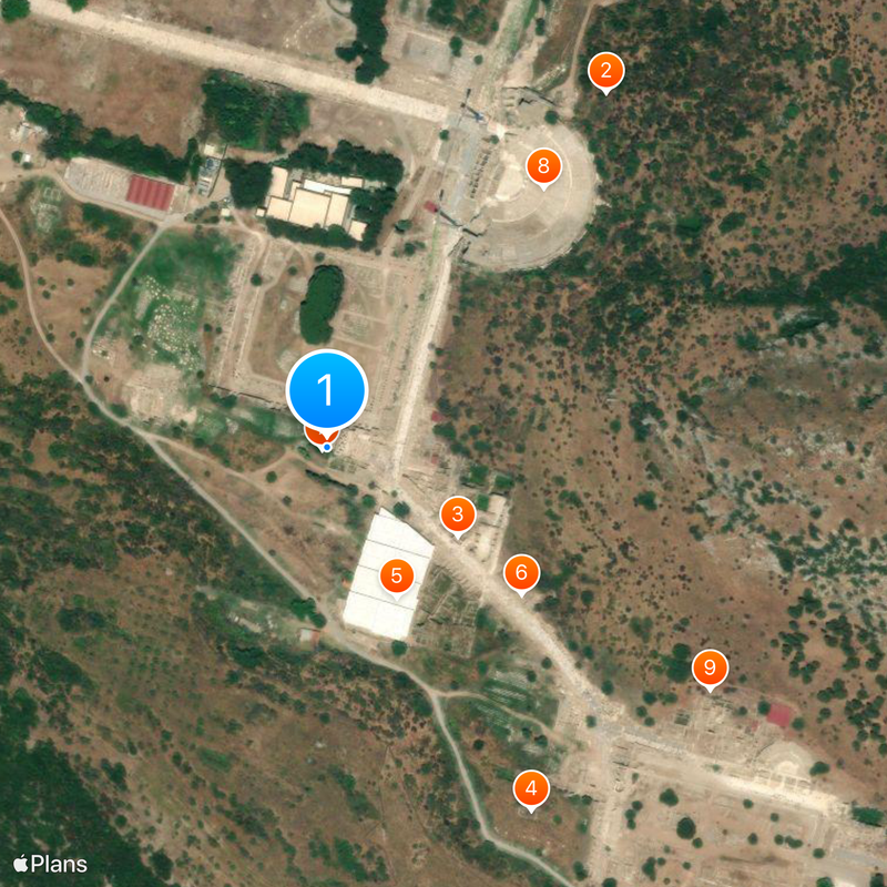 Library of Celsus Map