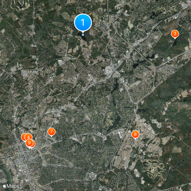 Alcohol and Drug Abuse Lake Map