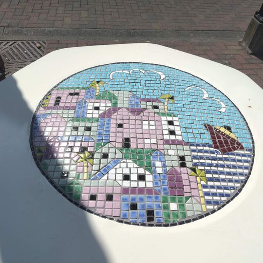 Baldosa, obra de arte