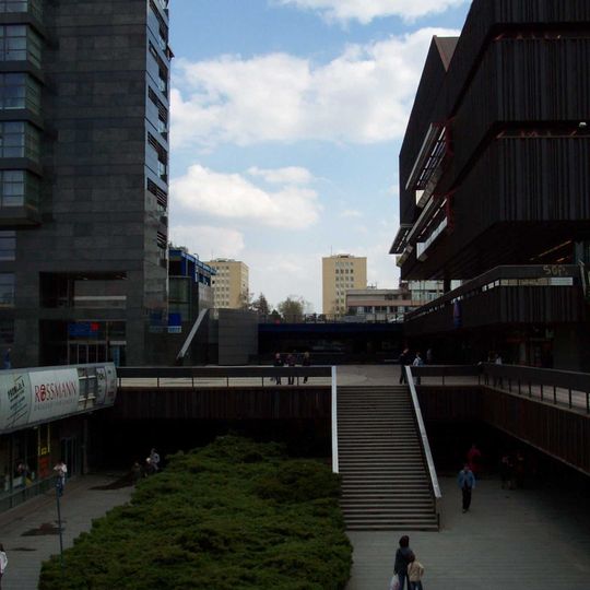 Most ulice Antala Staška u stanice Budějovická