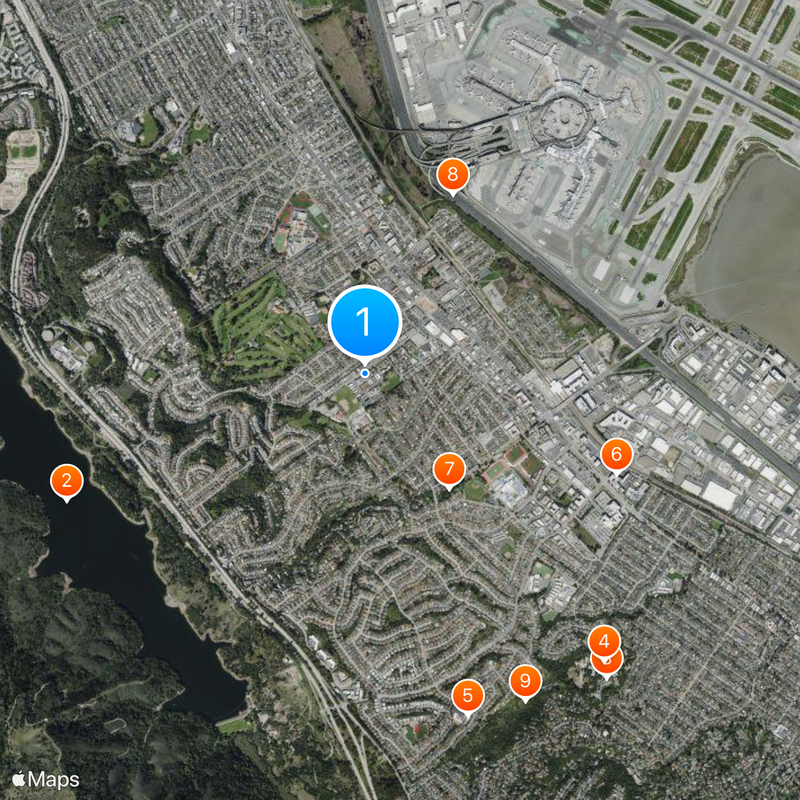 Millbrae Map