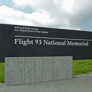Flight 93 National Memorial entrance sign