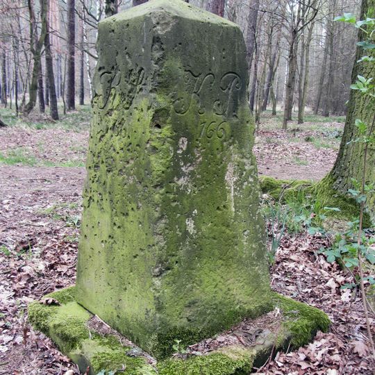 Sächsisch-Preußischer Grenzstein: Pilar Nr. 166