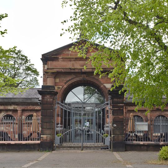 Entrance archway To Randall's Nursery