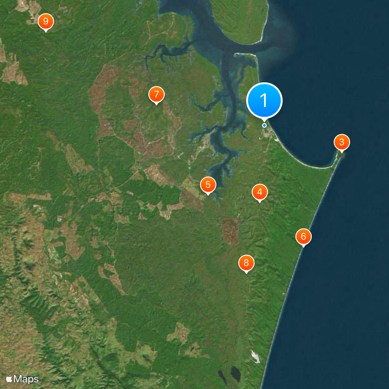 Rainbow Beach Map