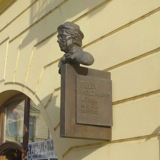 Pamětní deska Felixe Holzmanna v Litoměřicích