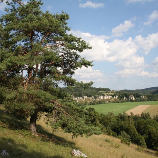 Juratrockenhang mit der Felsgruppe "Zwölf Apostel"