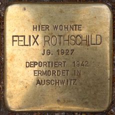 Stolperstein dedicated to Felix Rothschild