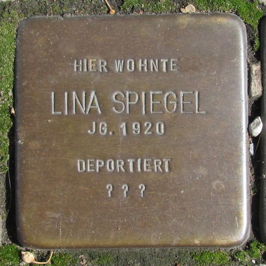Stolperstein dedicated to Siegmund Spiegel