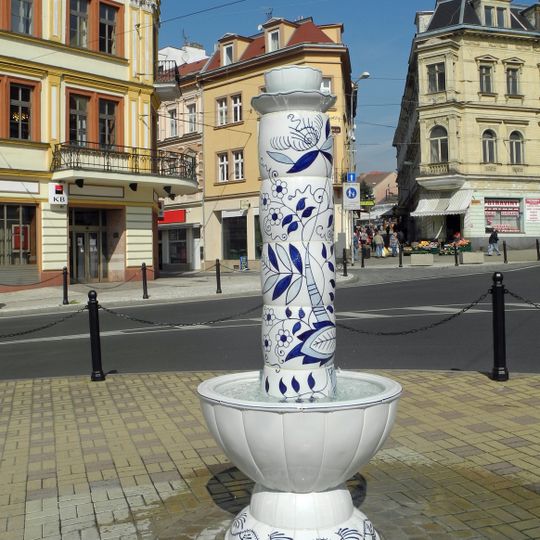 Porcelánová kašna v Teplicích