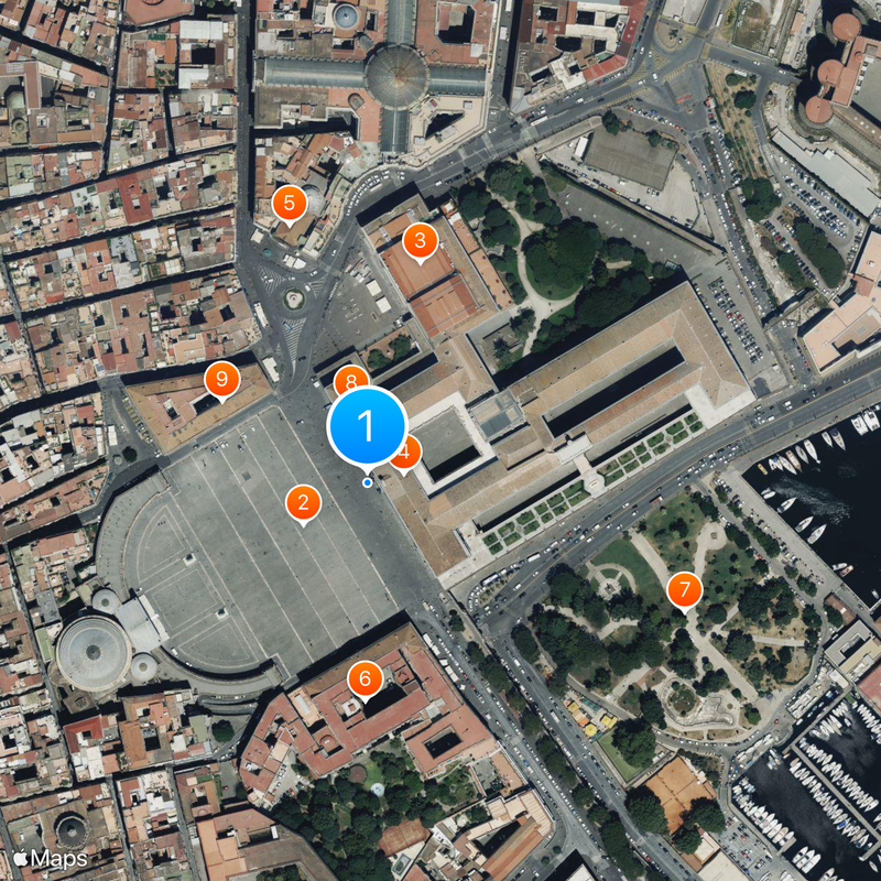 Palazzo reale di Napoli Kaart