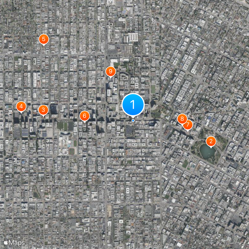 Bullock’s Wilshire Map