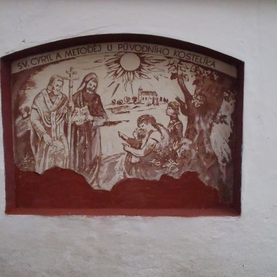 Sv. Cyril a Metoděj u původního kostelíka