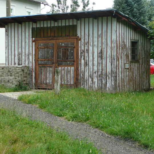 Bahnhofsgebäude am Haltepunkt Köblitz