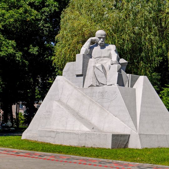 Statue of Taras Shevchenko in Poltava