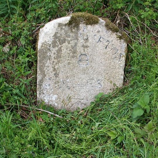 Milestone, Combebow, 300m up the hill from Terminus stone