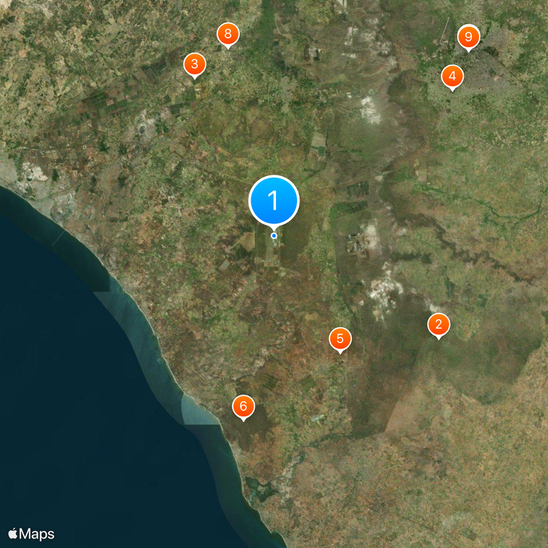 Aéroport international Blaise-Diagne Carte