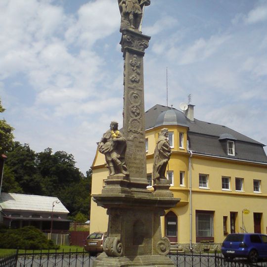 Saint Florian column in Bezdružice