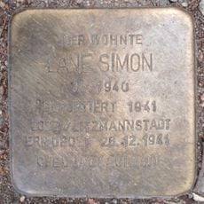Stolperstein en memoria de Lane Simon