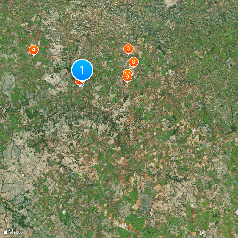 São Miguel das Missões Mappa