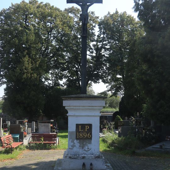 Cemetery cross in Ďáblice Old Cemetery