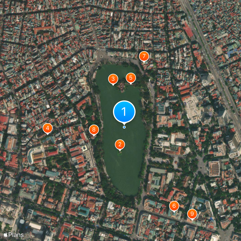 Hoan Kiem Lake Map