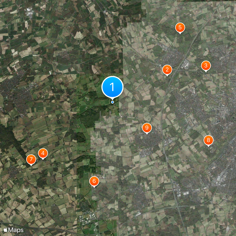 Castello Hülshoff Mappa