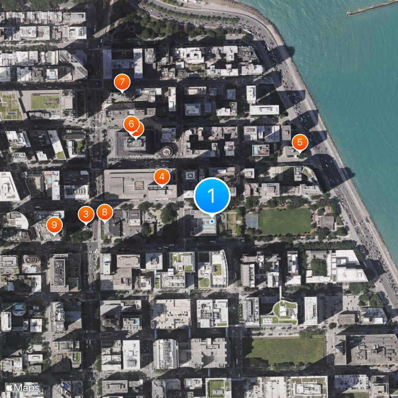 Museum of Contemporary Art, Chicago Mappa