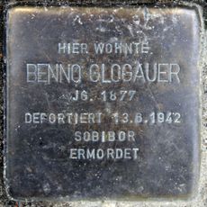 Stolperstein en memoria de Benno Glogauer