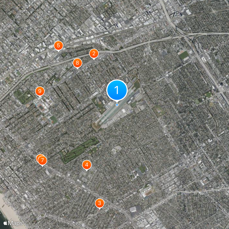 Santa Monica Airport Map