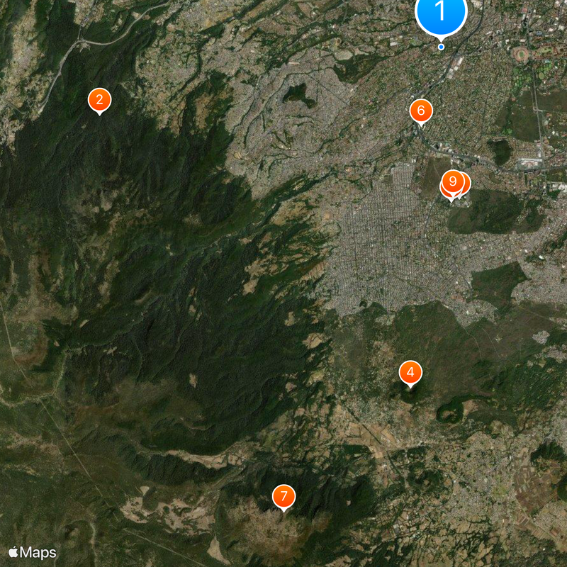 La Magdalena Contreras Mapa