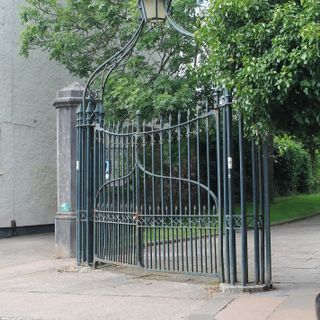 Wall, Gate Piers And Gates Of Former Church Of St Andrew (Now Demolished)