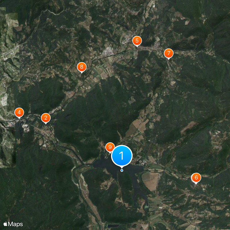 Lago di Piediluco Mappa