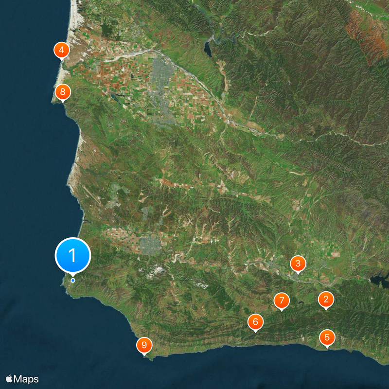 Vandenberg Space Force Base Space Launch Complex 6 Map