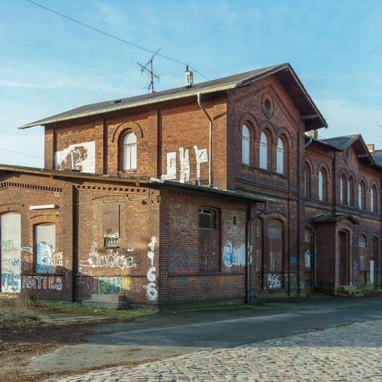 Edificio de servicio de la estación Mockrehna