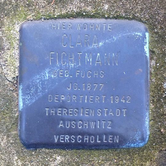 Stolperstein für Clara Fichtmann