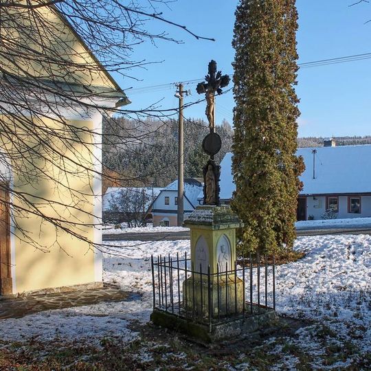 Kříž v Blažově u kaple svatého Martina