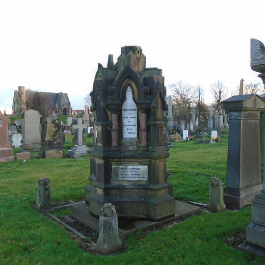 Patience Simpson Memorial Approximately 160M South Of Main Entrance At Toxteth Park Cemetery
