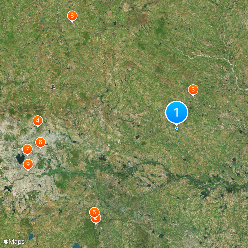 Bhongir Lok Sabha constituency Map