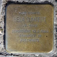 Stolperstein en memoria de Bela Gumpert