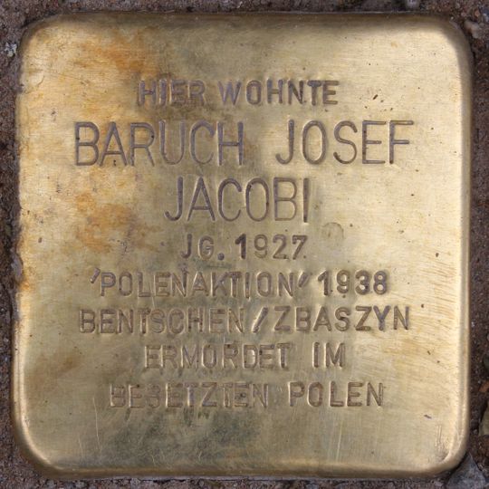 Stolperstein für Baruch Josef Jacobi