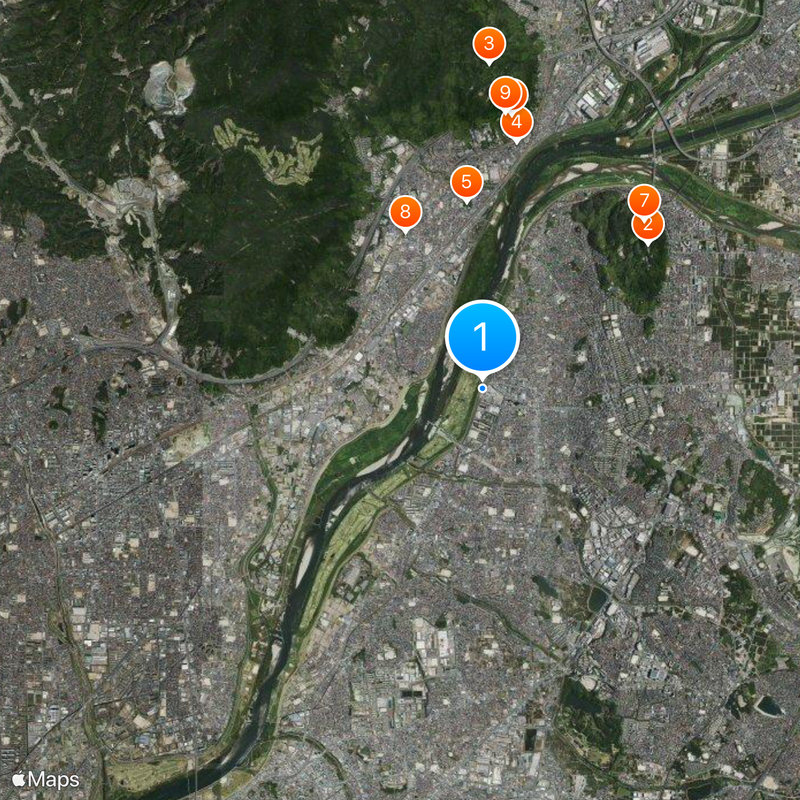 Kuzuha Station Map