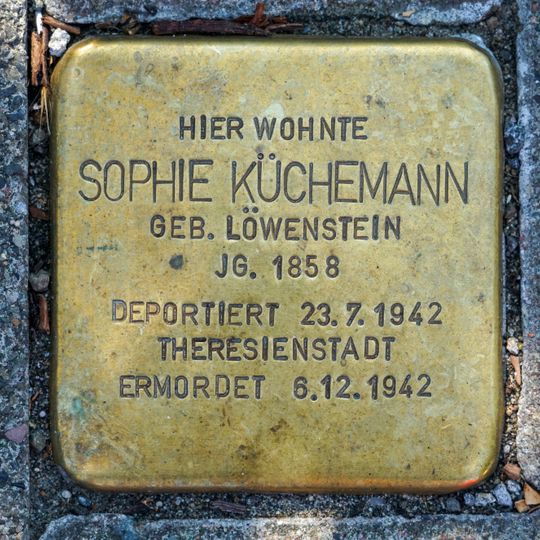 Stolperstein en memoria de Sophie Küchemann